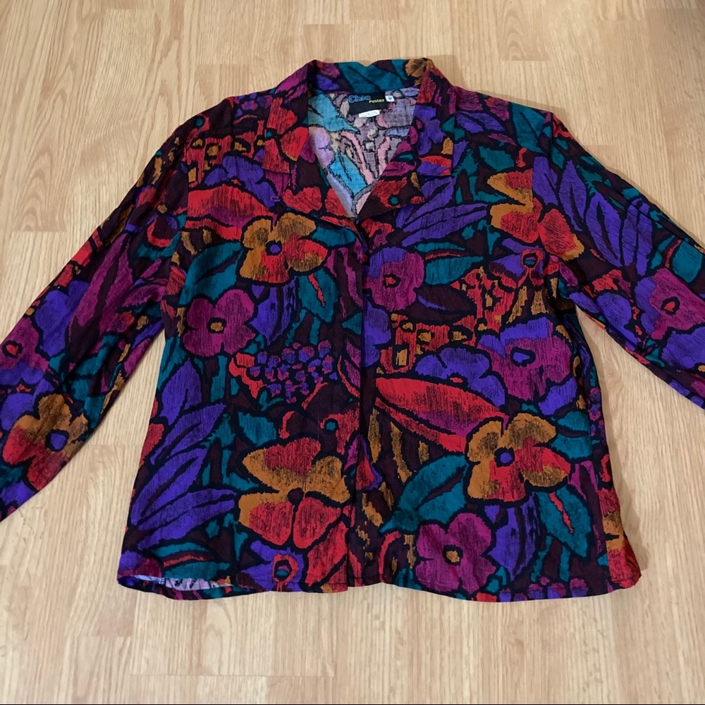 Chie petite colourful button down shirt
